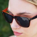 Freak Scene Sonnenbrille - L - schwarz-braun transparent