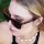 Freak Scene Sonnenbrille - L - schwarz-braun transparent