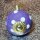 Ceramic door knob shabby chic - Dots - purple-white