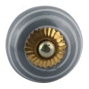 Möbelknauf aus Keramik Shabby Chic - Streifen -...