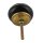 Ceramic door knob shabby chic - Stripes - black-white