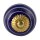 Ceramic door knob shabby chic - Stripes - dark blue-white