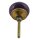 Ceramic door knob shabby chic - Stripes - purple-white