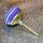 Ceramic door knob shabby chic - Stripes - purple-white