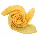 Cotton scarf - yellow Lurex gold - squared kerchief