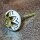 Ceramic door knob shabby chic - Flower 02 - yellow-brown