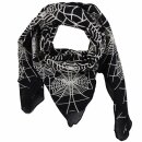 Cotton scarf - Spiderweb - squared kerchief