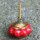 Ceramic door knob shabby chic Rosette - unicolour - red