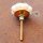Ceramic door knob shabby chic Rosette - Flower - blue-red