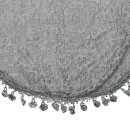 Scarf triangular - Flower pattern - grey