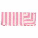 Shawl - white - pink 1 striped - Muffler scarf