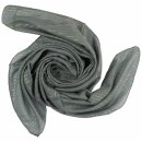 Cotton Scarf - grey - dark Lurex gold - squared kerchief
