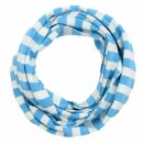 Shawl - white - blue striped - Muffler scarf
