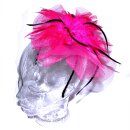 Haarreif mit Feder 03 - pink