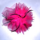 Haarreif mit Feder 03 - pink