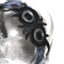 Alice band with feather 03 - black