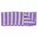 Shawl - grey - purple striped - Muffler scarf