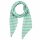 Shawl - grey - turquoise striped - Muffler scarf