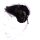 Alice band with feather 07 - black-grey
