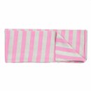 Shawl - grey - pink 2 striped - Muffler scarf