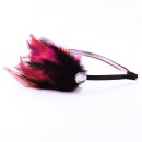 Haarreif mit Feder 09 - pink-orange-lila