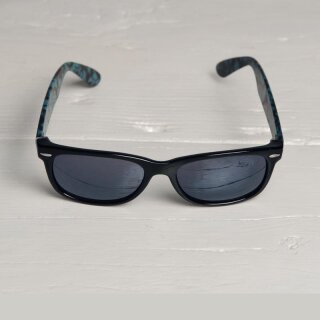 Freak Scene Sonnenbrille schwarz - M - Muster grün schwarz