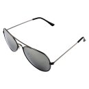 Pilotenbrille - Sonnenbrille - M - silber verspiegelt 02