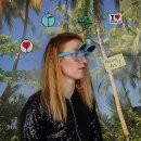 Freak Scene Flip Up Sunglasses - M - blue