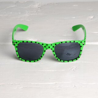 Freak Scene Sunglasses - L - Dots green-black