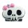 Clip - Skull - rose