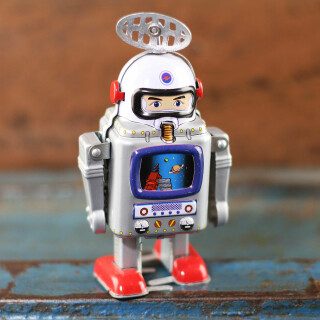 Roboter - Raumfahrer - klein - Blechroboter