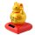 Lucky cat mouse - Maneki Neko - Waving cat - solar - 10,5 cm - gold