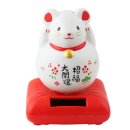 Lucky cat mouse - Maneki Neko - Waving cat - solar - 10,5...