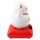 Lucky cat mouse - Maneki Neko - Waving cat - solar - 10,5 cm - white