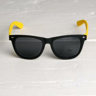 Freak Scene Sonnenbrille - L - schwarz-gelb