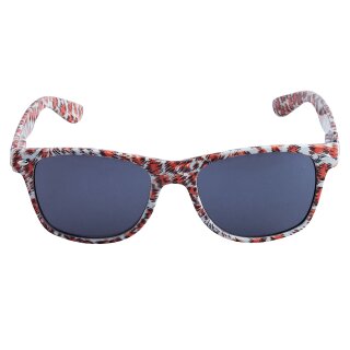 Freak Scene Sonnenbrille - L - Leopardmuster orange-weiß