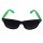 Freak Scene Sunglasses - L - black-neongreen