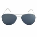 Aviator Sunglasses - L - silver-coloured mirrored (white)
