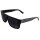 Retro Sonnenbrille - Rectangular striped - schwarz & weiss