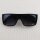Retro Sonnenbrille - Rectangular striped - schwarz & weiss