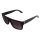 Retro Sonnenbrille - Rectangular striped - braun und gold