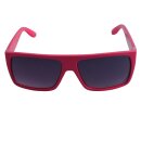 Retro Sonnenbrille - Rectangular striped - pink &...