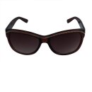 Retro Sunglasses - Golden Chain - brown