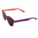 80s Retro Sunglasses twocolored - purple & orange