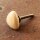 Ceramic door knob shabby chic triangular - unicolour - ocher