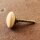 Ceramic door knob shabby chic triangular - unicolour - ocher