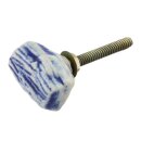 Möbelknauf aus Keramik Shabby Chic klein - Baumstamm...