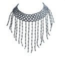 Pailletten Halsband - silber