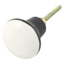 Möbelknauf aus Keramik Shabby Chic konisch - schwarz...
