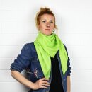 Cotton scarf - green - lime - squared kerchief